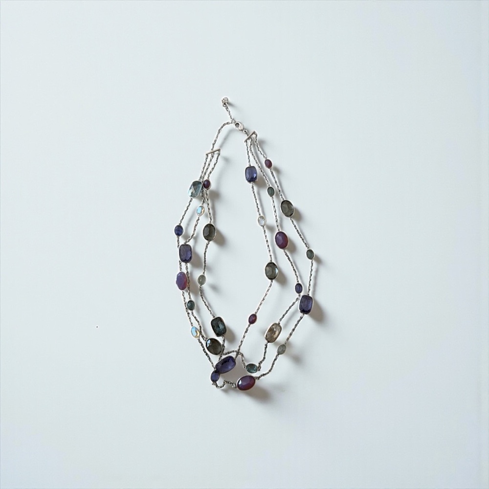 Authentic Swarovski Colorful Gemstone Necklace - Picture 3 of 4